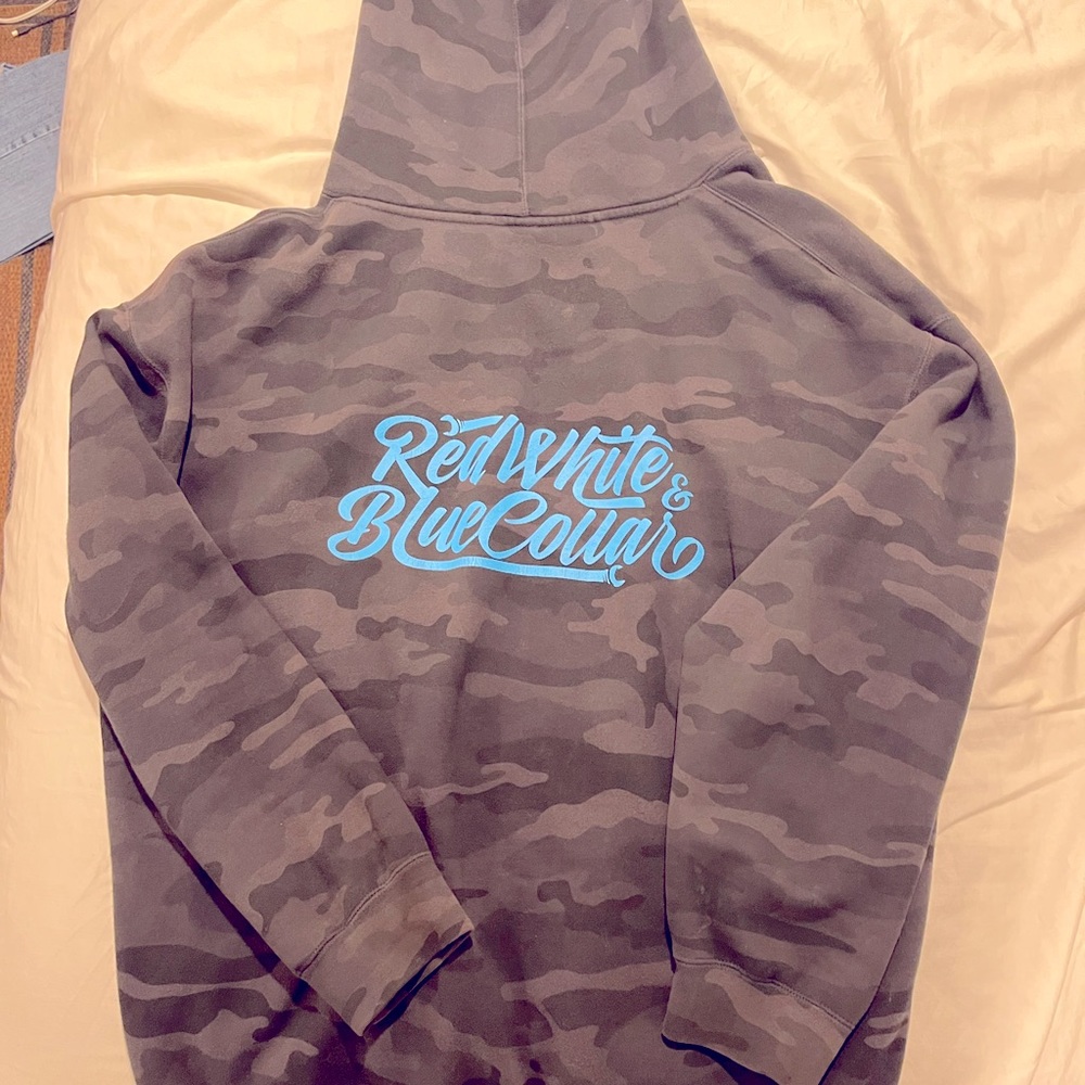 Troll Brand XL hoody “Red, White, and Blue Collar”